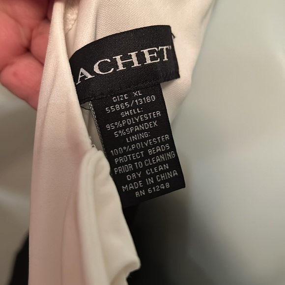 Cache sequined white and black dress nwt - Picture 12 of 12